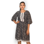 Printed Black Frock